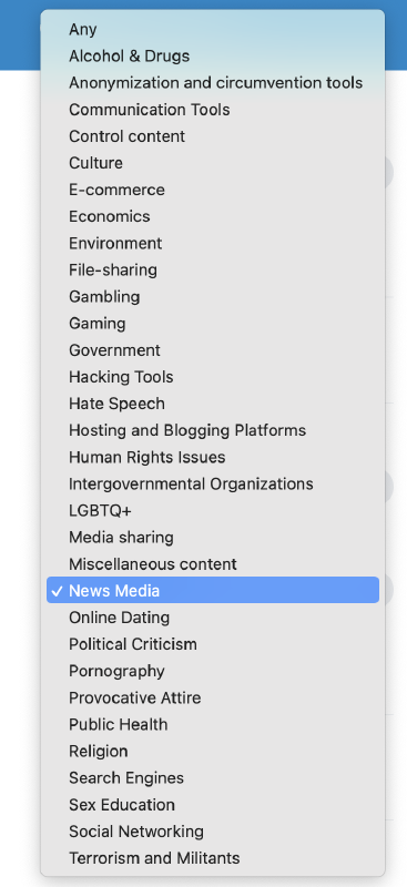 OONI Explorer OONI Explorer